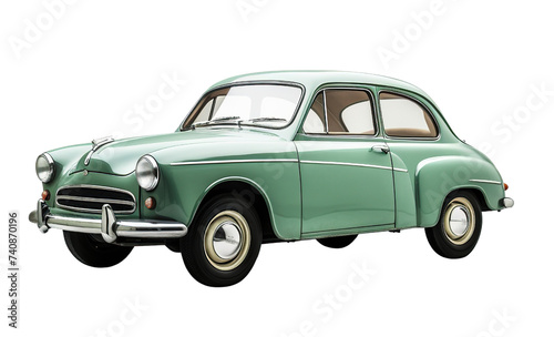 Green car isolated on white or transparent background © Luckygraphics