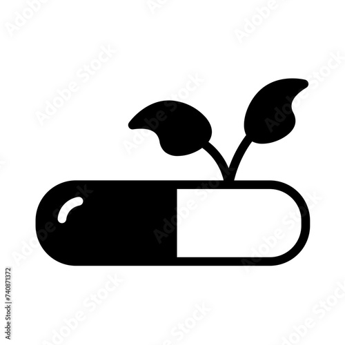 Drug Herb Herbal Glyph Icon