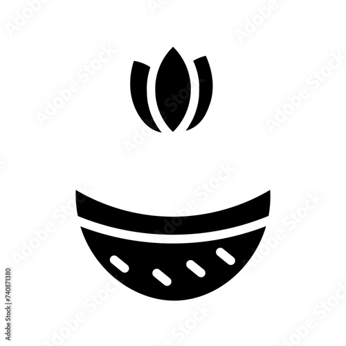 Bath Herb Sauna Glyph Icon