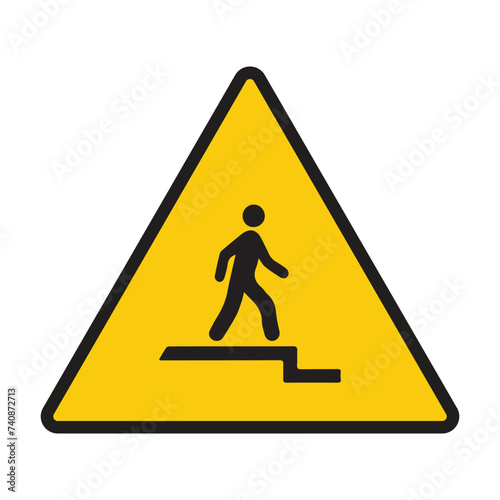 Watch Step Down Warning Symbol