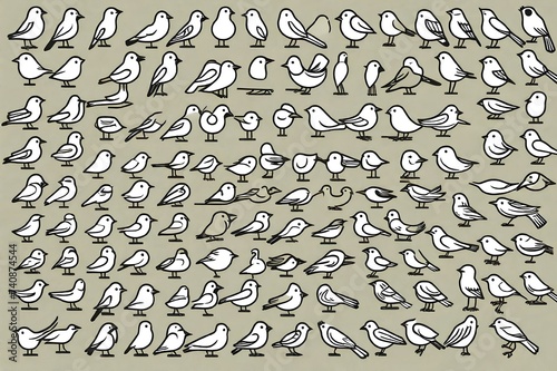 outline icons of different shapes.