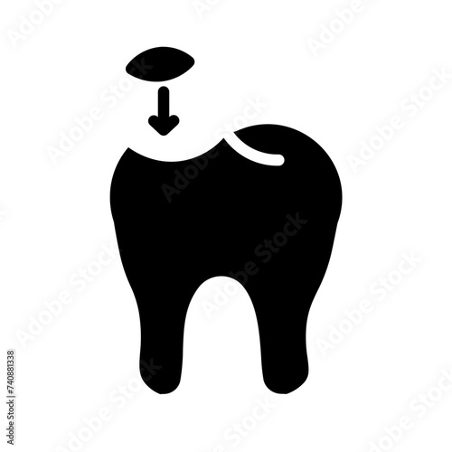 Care Decay Dental Glyph Icon