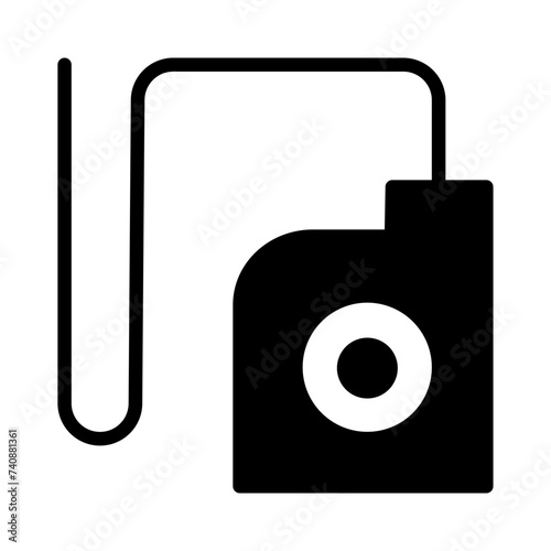 Care Dental Floss Glyph Icon