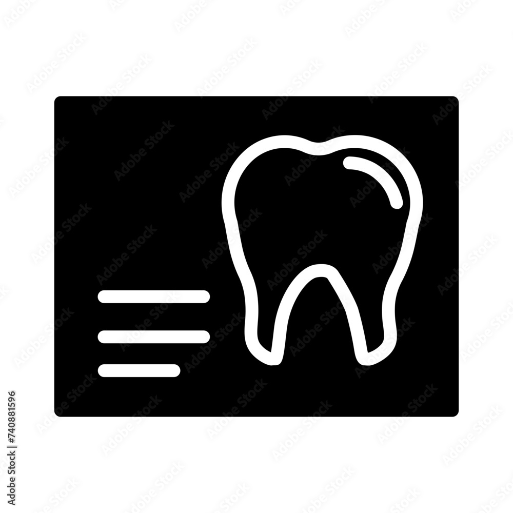 Xray Teeth Dental Glyph Icon Xray Teeth Dental Glyph Icon