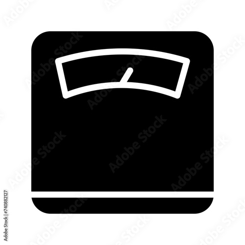 Fitness Scale Weight Glyph Icon