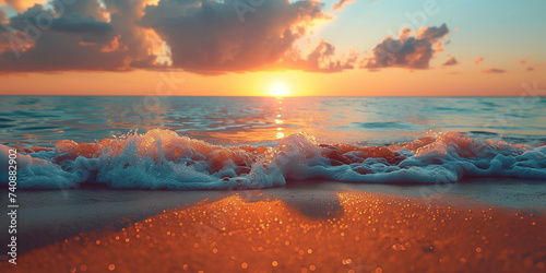 Sunset beach © Sarah