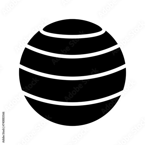 Ball Fitness Gym Glyph Icon