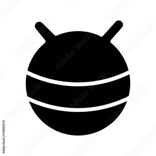 Ball Fitness Gym Glyph Icon