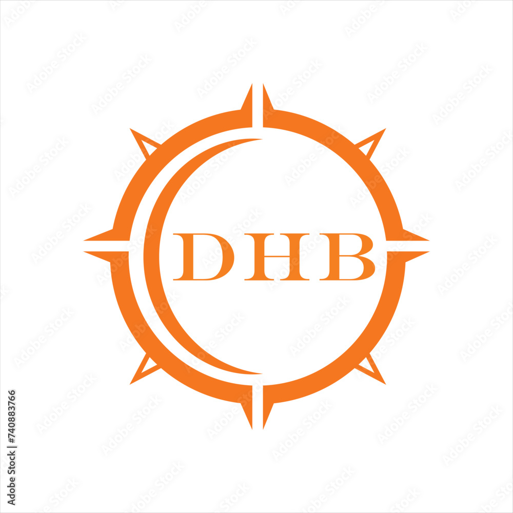 DHB letter design. DHB letter technology logo design on a white background. DHB Monogram logo design for entrepreneurs and businesses.