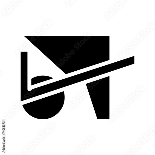 Barrow Cart Garden Glyph Icon