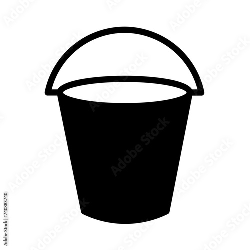 Bucket Farm Pail Glyph Icon