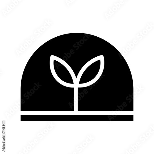 Farm Garden Greenhouse Glyph Icon