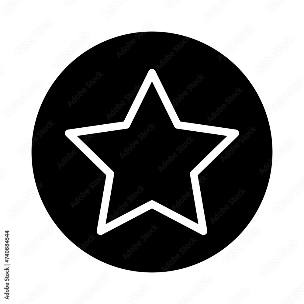 Movie Shape Star Glyph Icon Movie Shape Star Glyph Icon