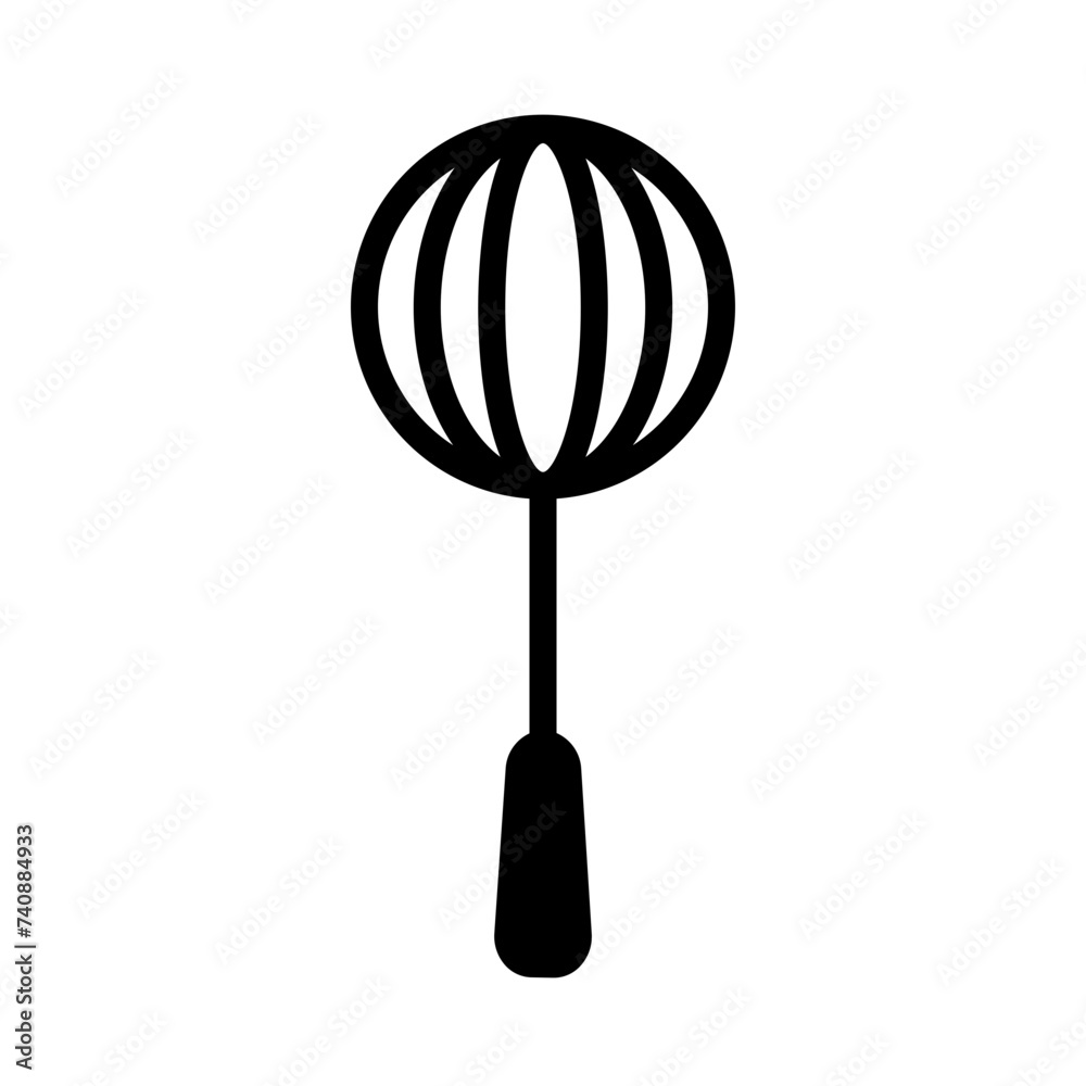 Whisk Kitchen Tool Glyph Icon Whisk Kitchen Tool Glyph Icon