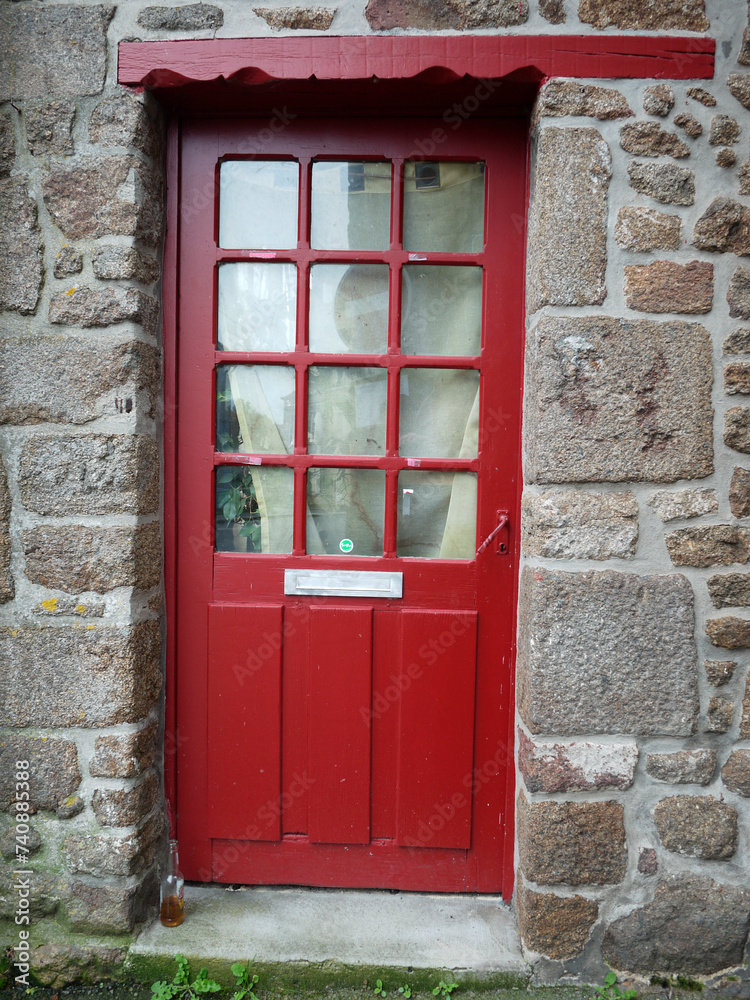 Naklejka premium porte rouge