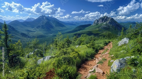 Cannon Mountain in Franconia, NH via Hi-Cannon, Kinsman Ridge, and Lonesome photo