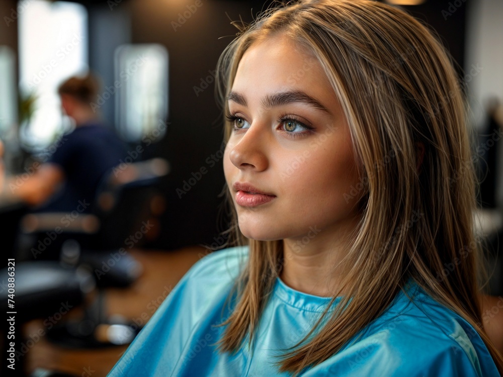 Obraz premium Portrait of a young, beautiful girl