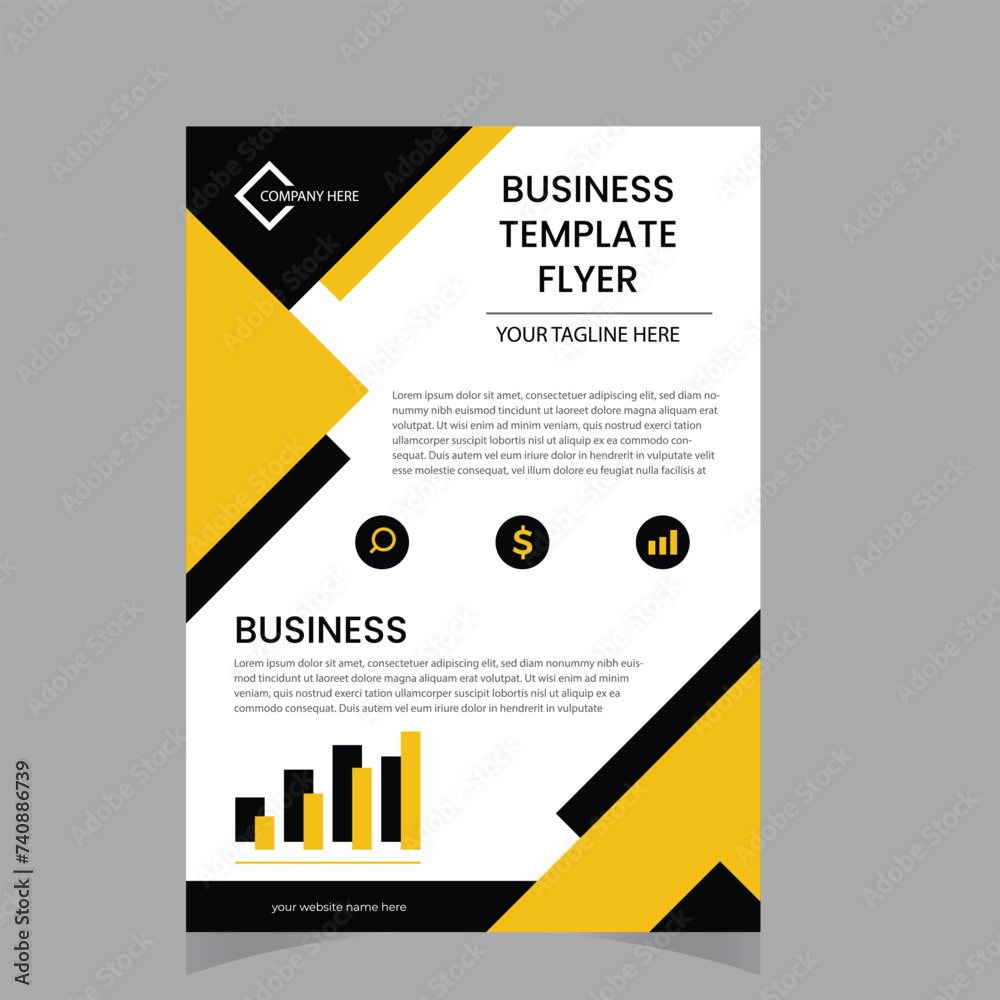 Creative corporate business flyer template,Corporate Business flyer template, Flyer Template Geometric shape used for business poster layout,business flyer template with minimalist layout,Graphic desi