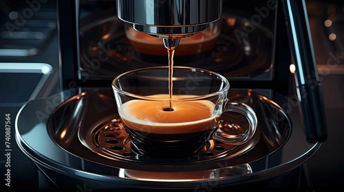 Espresso from a coffee machine
