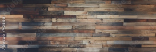 Wood stacked wall wide panorama