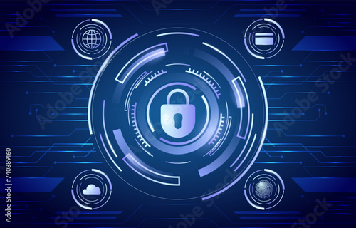 Cyber Security Awareness Technology Background