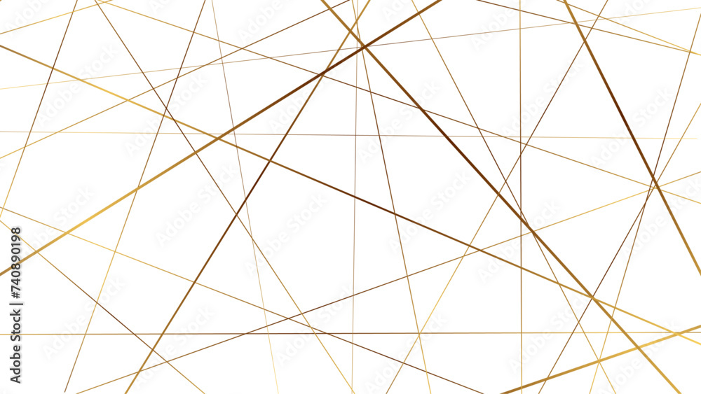 Obraz premium Brown random diagonal line background. Geometric ornament for designs and backgrounds. Vector illustration.