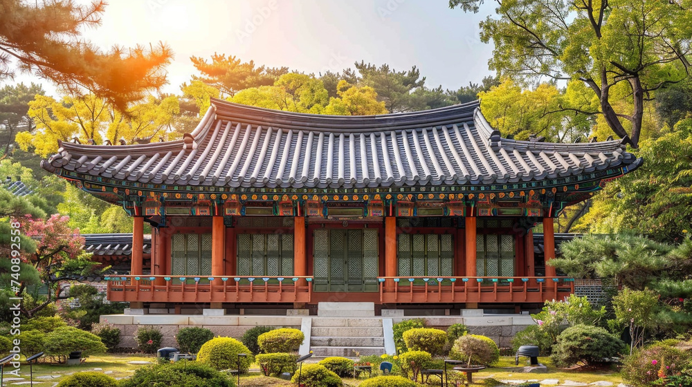 Traditional Korean architecture ancient style South KoreaTop Travel landmark in Seoul Korea Traditional Korean architecture ancient style South KoreaTop Travel landmark in Seoul Korea