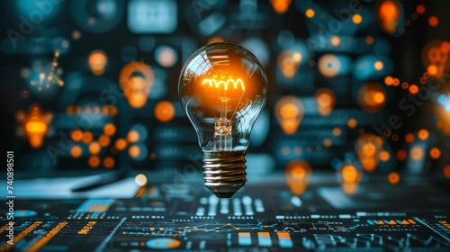 Business finance investment, Amidst the buzz of a startup incubator, entrepreneurs pitch their innovative ideas to eager investors