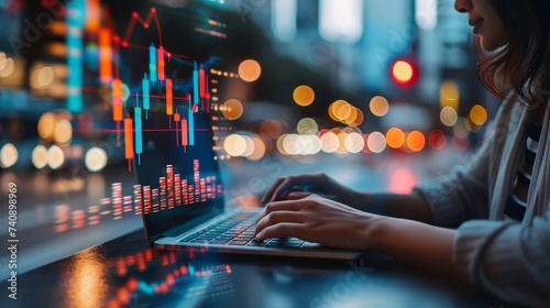 Business finance investment, Amidst the volatility of cryptocurrency markets, traders navigate the digital landscape seeking lucrative opportunities