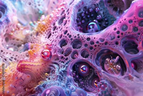 abstract organic fractal background