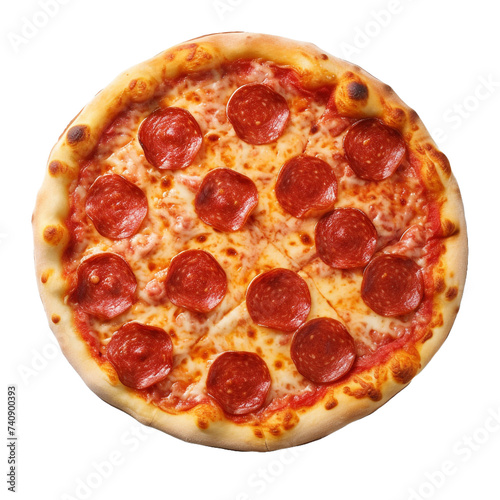 Pepperoni isolated on transparent background