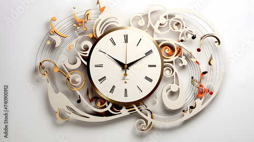 Musical wall clock