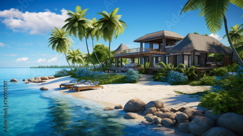 exclusive island retreat  pristine beaches  private cabanas  azure waters  elite relaxation  tropical opulence  seclusion in paradise  ultimate luxury island indulgence