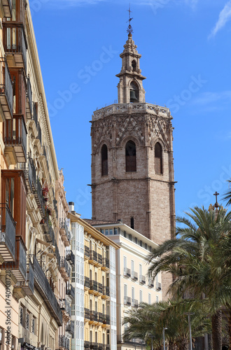 Church tower in Valencia, Spain