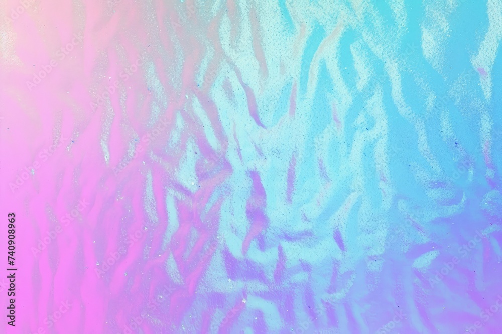 Colorful shiny pastel texture background on glass, rainbow hologram foil texture background