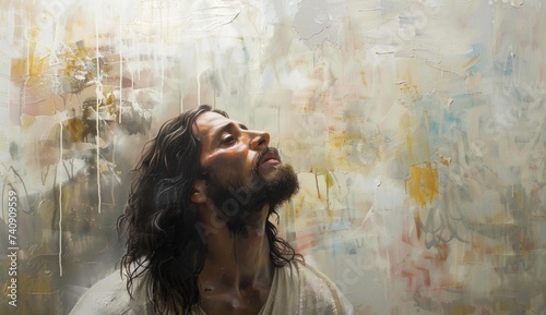 jesus wallpapers and fresco backgrounds Generative AI