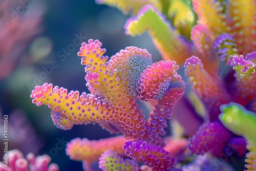 tropical coral reef in the sea generative ai
