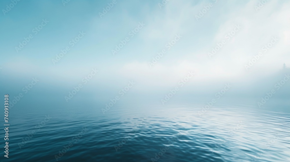 Ethereal Fog Over a Calm Lake at Dawn for Peaceful Morning Scenes