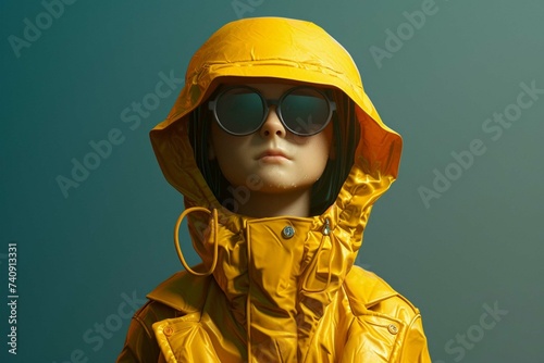 a character wearing a yellow jacket and sunglasse © Amer