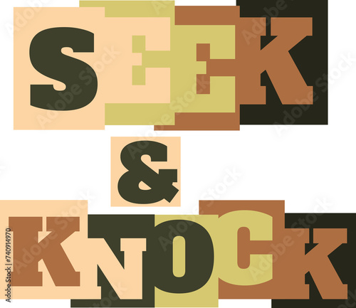typography -colorful christian bible title 