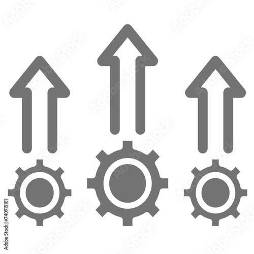 Improvement Icon Style vector. Improvement Vector Icon Pro Vector. 

