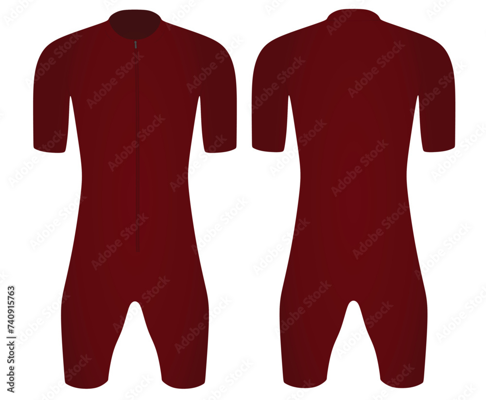 Red cycling jersey. vector illustration Red cycling jersey. vector illustration