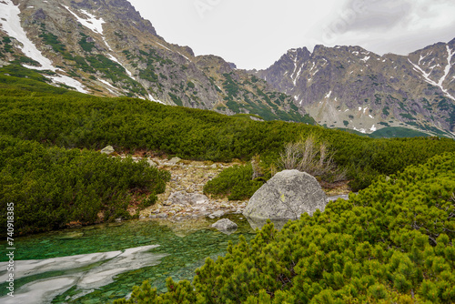 Morskie Oko trail , hike in the Tatras mountains , five polish ponds valley 