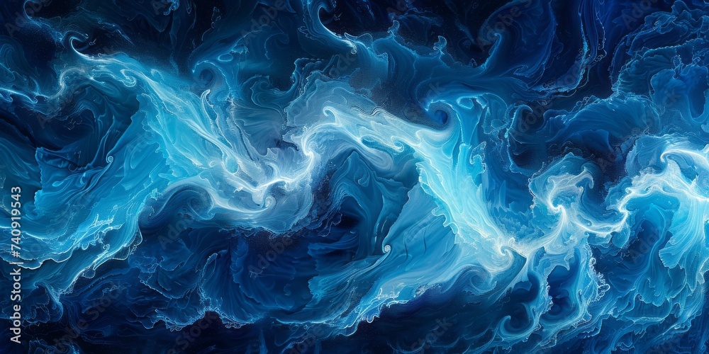Abstract blue ocean waves Abstract blue ocean waves