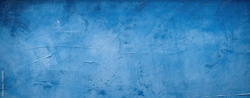 Abstract background with blue paint on the wall, cement concrete wall background