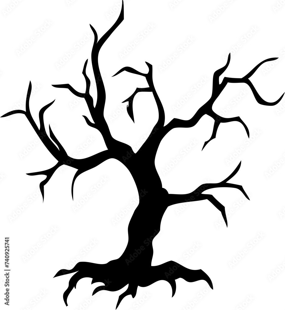 silhouette of tree silhouette of tree