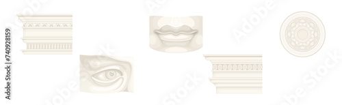 Antique Classic Object and Decorative Element Vector Set