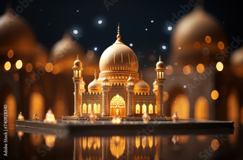 a glowing mosque that i love