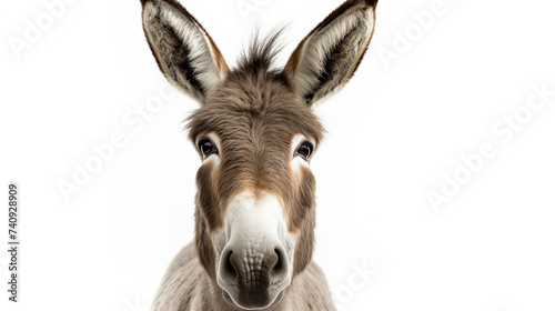 Donkey isolated on white background