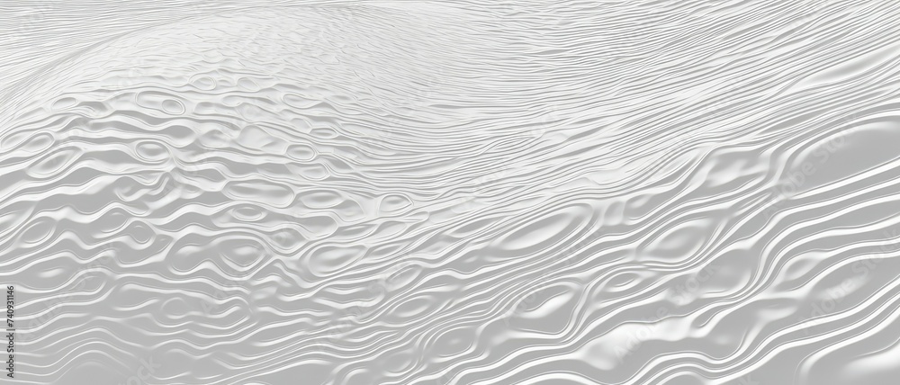 Obraz premium Transparent calm water surface texture with bubbles. water waves in the sun